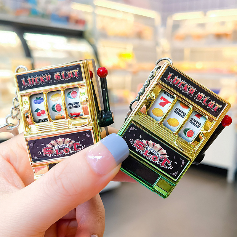 Llaveros de máquina tragamoned - Arcade Game Jackpot reseña y precio